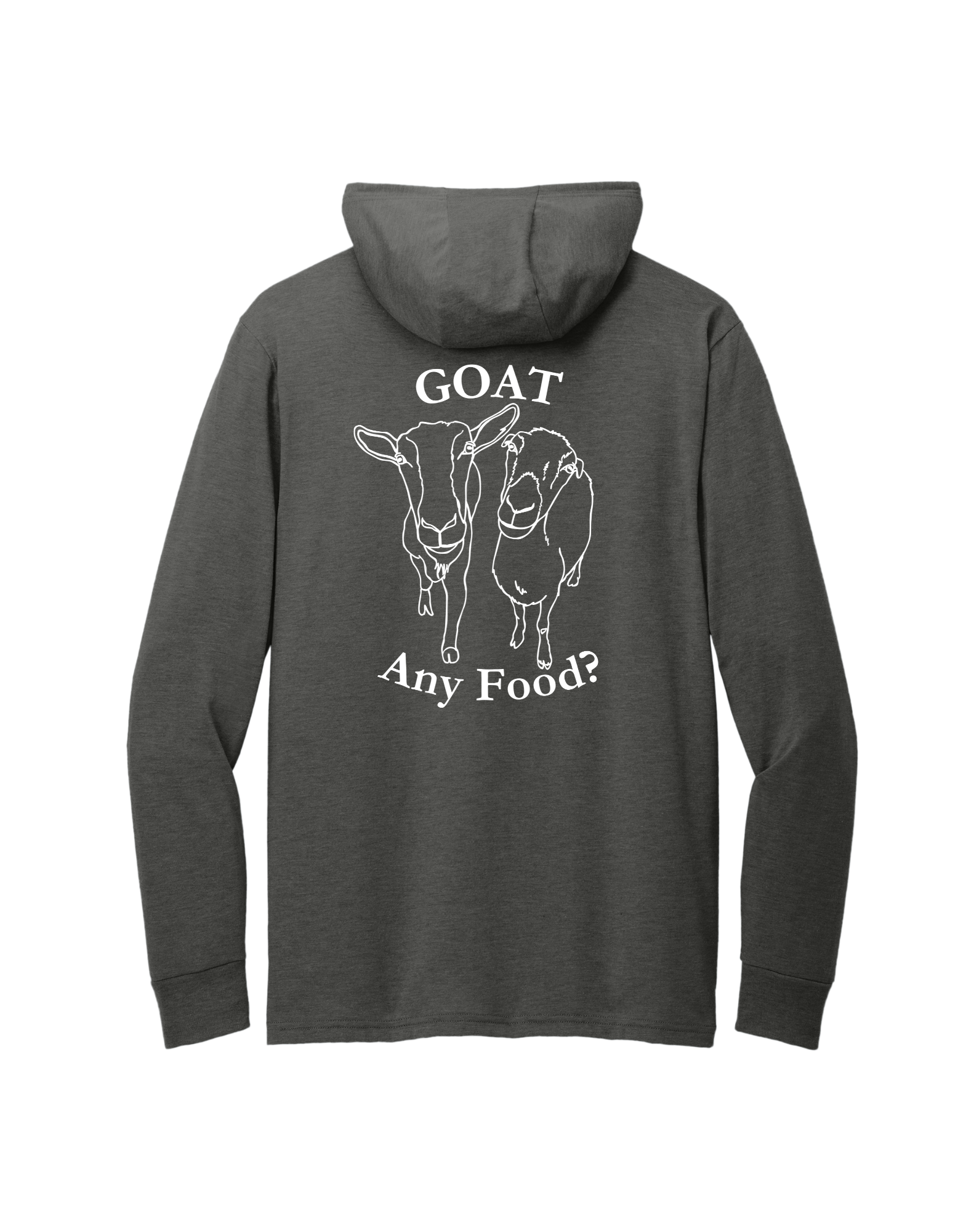 Woodhaven Rescue Long-Sleeve Hooded Goat Any Food Shirt