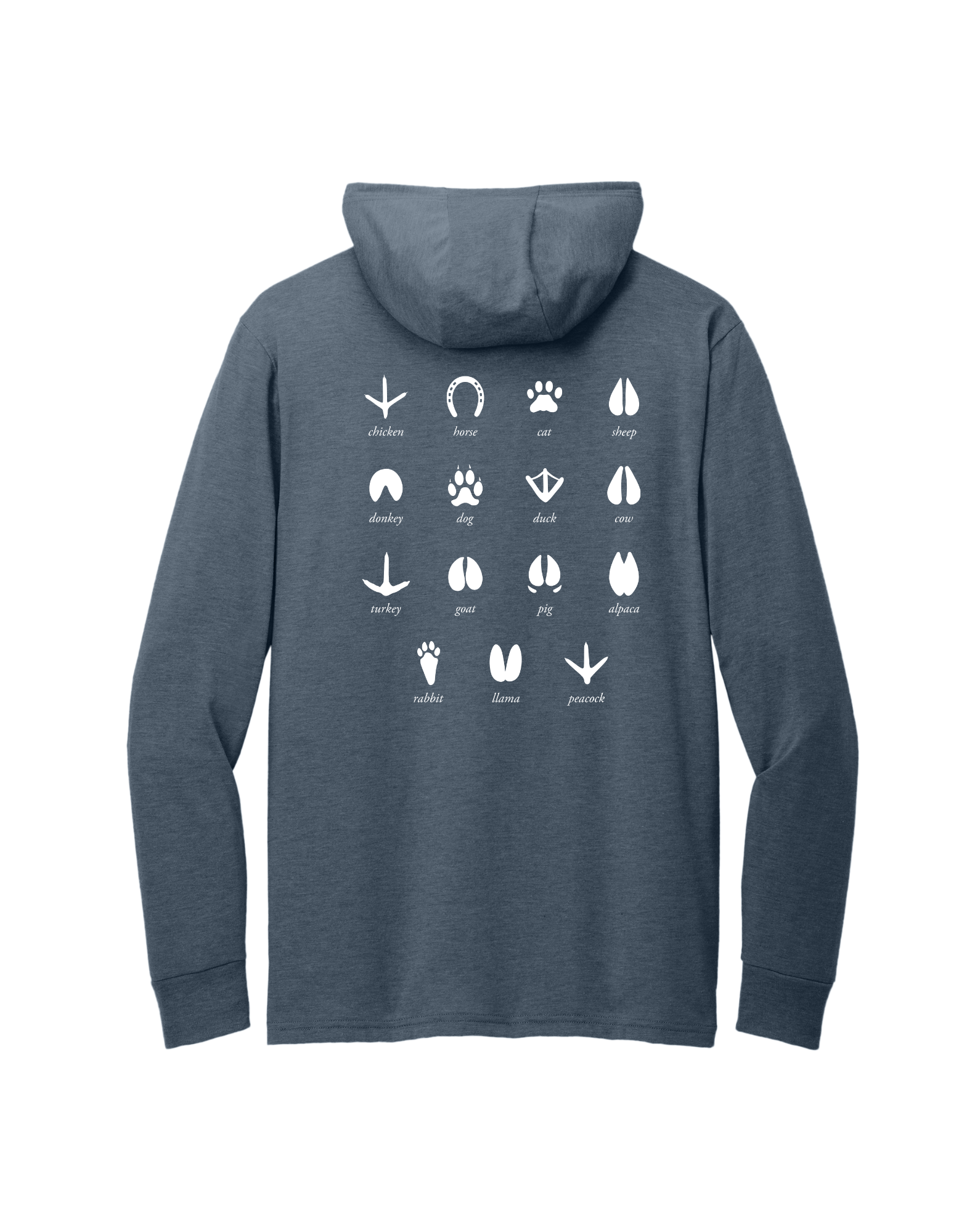 Woodhaven Rescue Long-Sleeve Hooded Animal Tracks Shirt