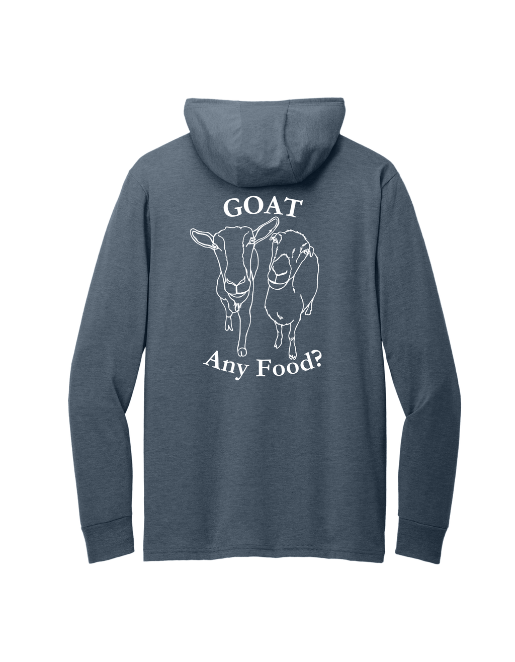 Woodhaven Rescue Long-Sleeve Hooded Goat Any Food Shirt